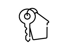 Key To House Icon