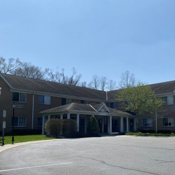 parking lot view of building