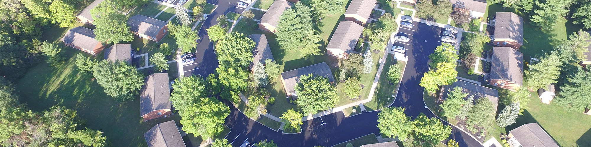 aerial view of Deerfield Commons