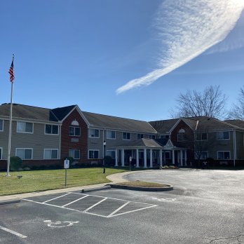 exterior parking lot view of building