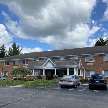 exterior parking lot view of building