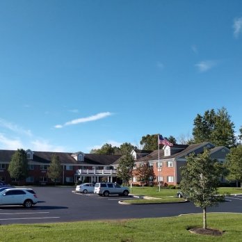 view of building from parking lot