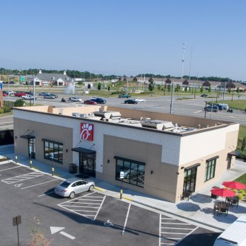 Chick Fil A building aerial view